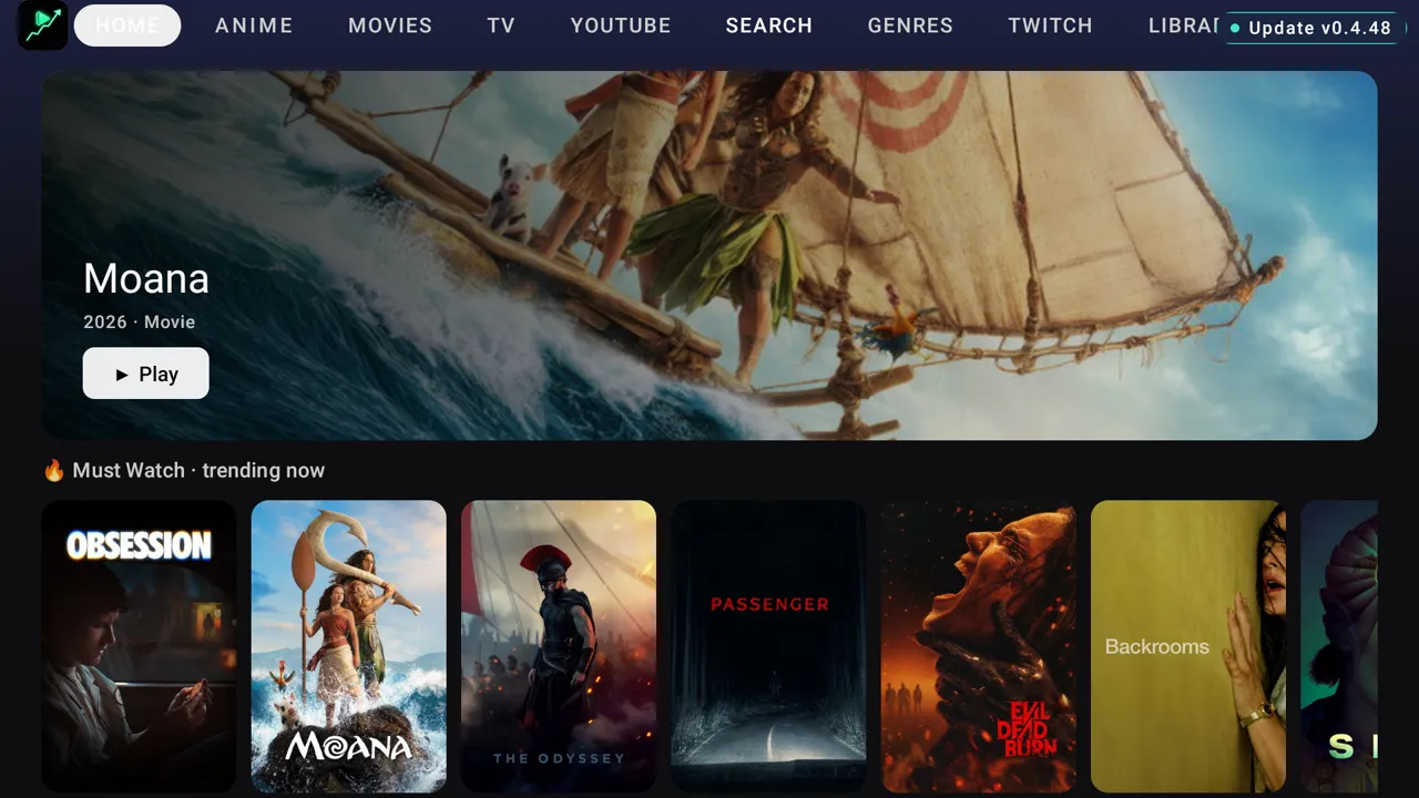 Viewmaxxing home screen